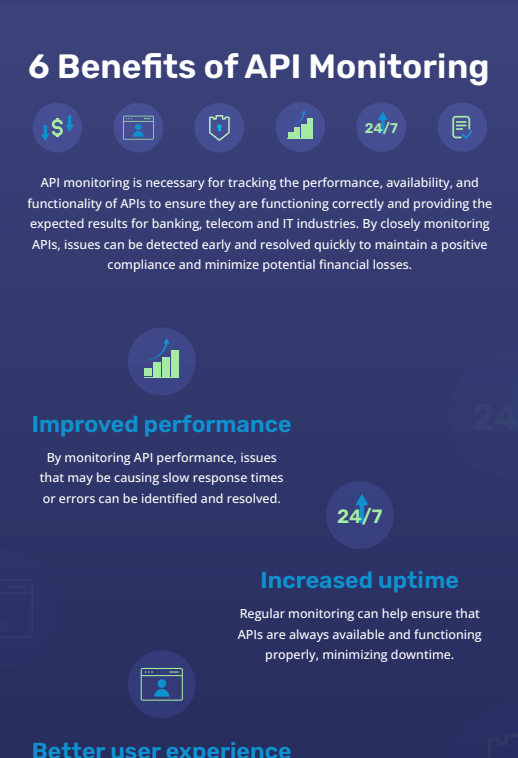 Download the 6 Benefits Of API Monitoring infographic (PDF)